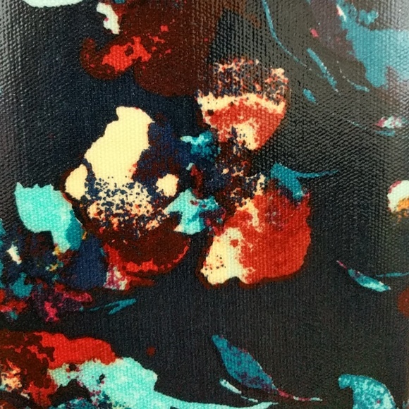 Abstract Floral Womens Wallet - Picture 2 of 4